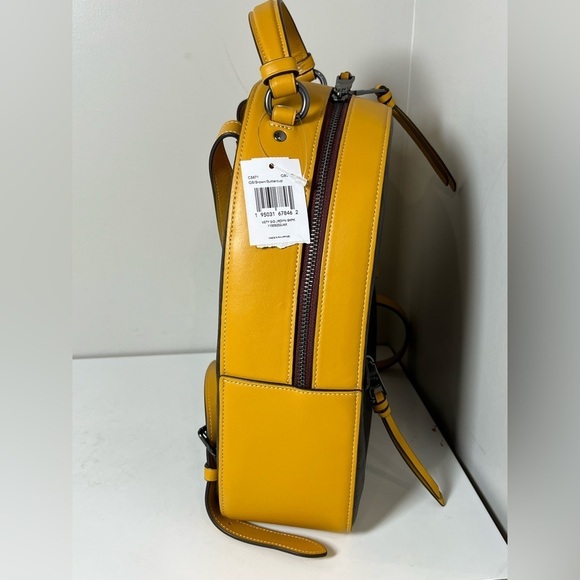 Brand New NWT Coach Leather Jordan Signature Backpack Genuine Authentic - Picture 6 of 12